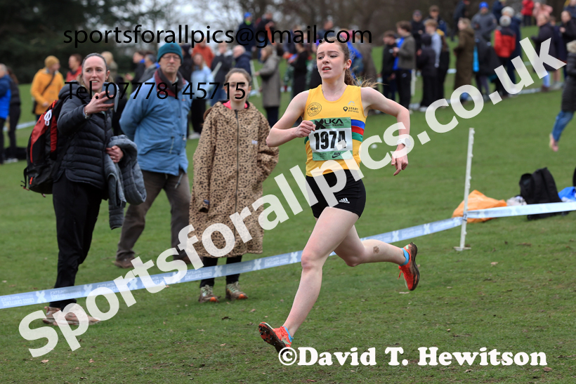 Girls Under-15s 2026 UK CAU Inter Counties Cross Country, Wollaton Park, Nottingham. Photo: David T. Hewitson/Sports for All Pics